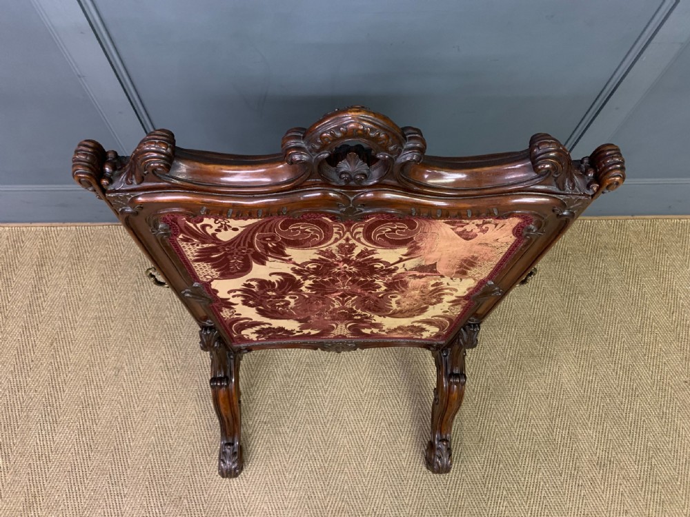 Fine Victorian Mahogany Firescreen View XVI