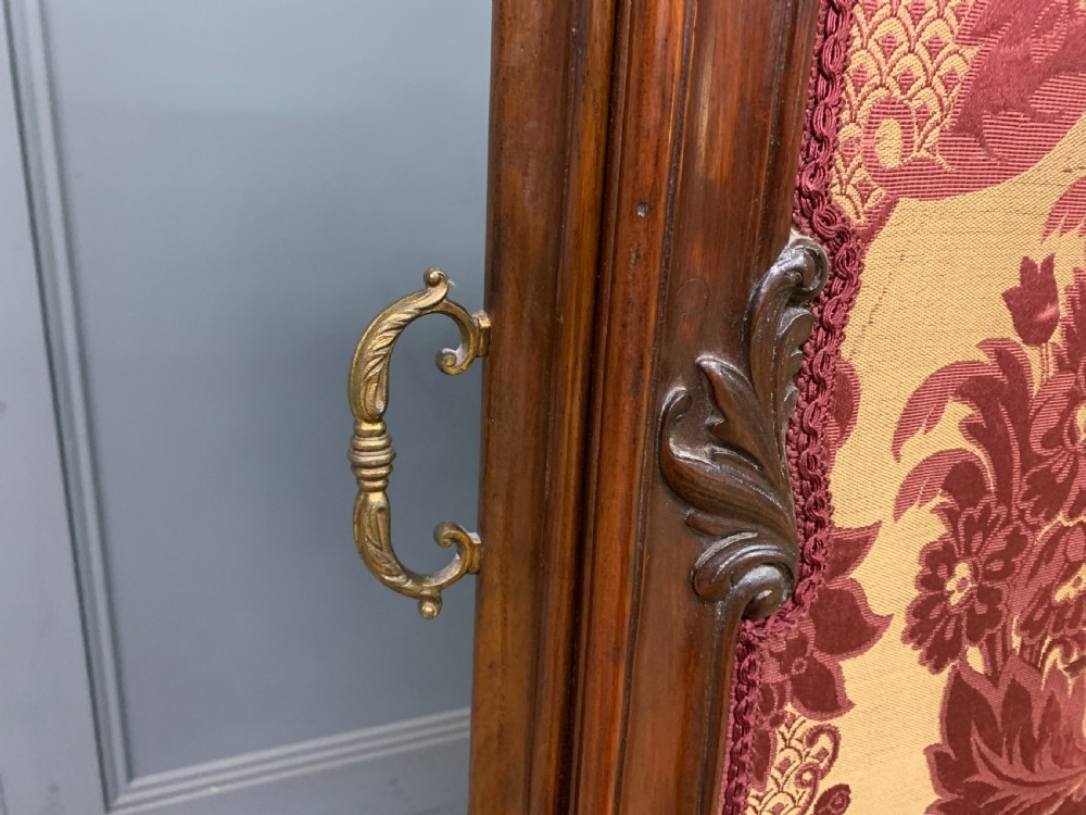 Fine Victorian Mahogany Firescreen View XVII