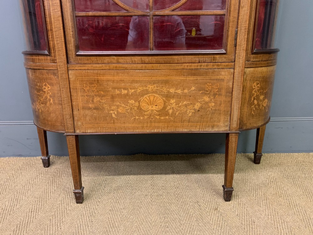 Edwardian Inlaid Mahogany Display Cabinet View III