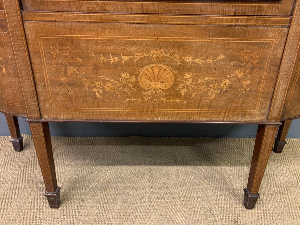 Edwardian Inlaid Mahogany Display Cabinet View IV
