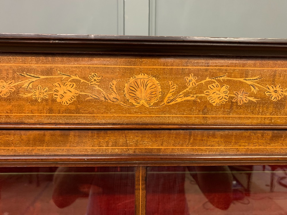 Edwardian Inlaid Mahogany Display Cabinet View VIII