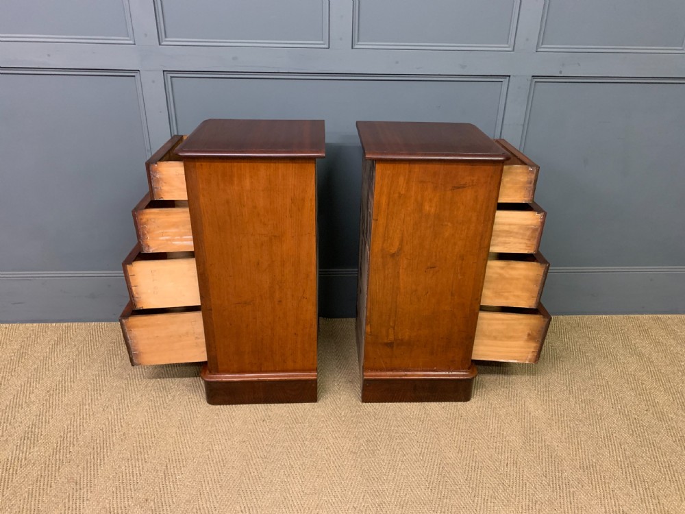 Pair of Victorian Mahogany Bedside Chests View VI
