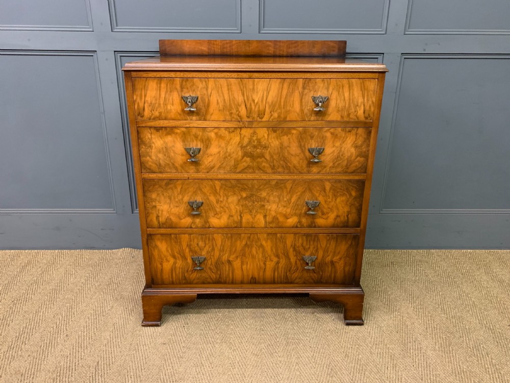 Waring and Gillow Art Deco Burr Walnut Chest of Drawers View II