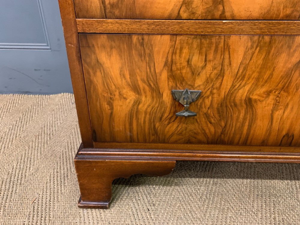 Waring and Gillow Art Deco Burr Walnut Chest of Drawers View VIII