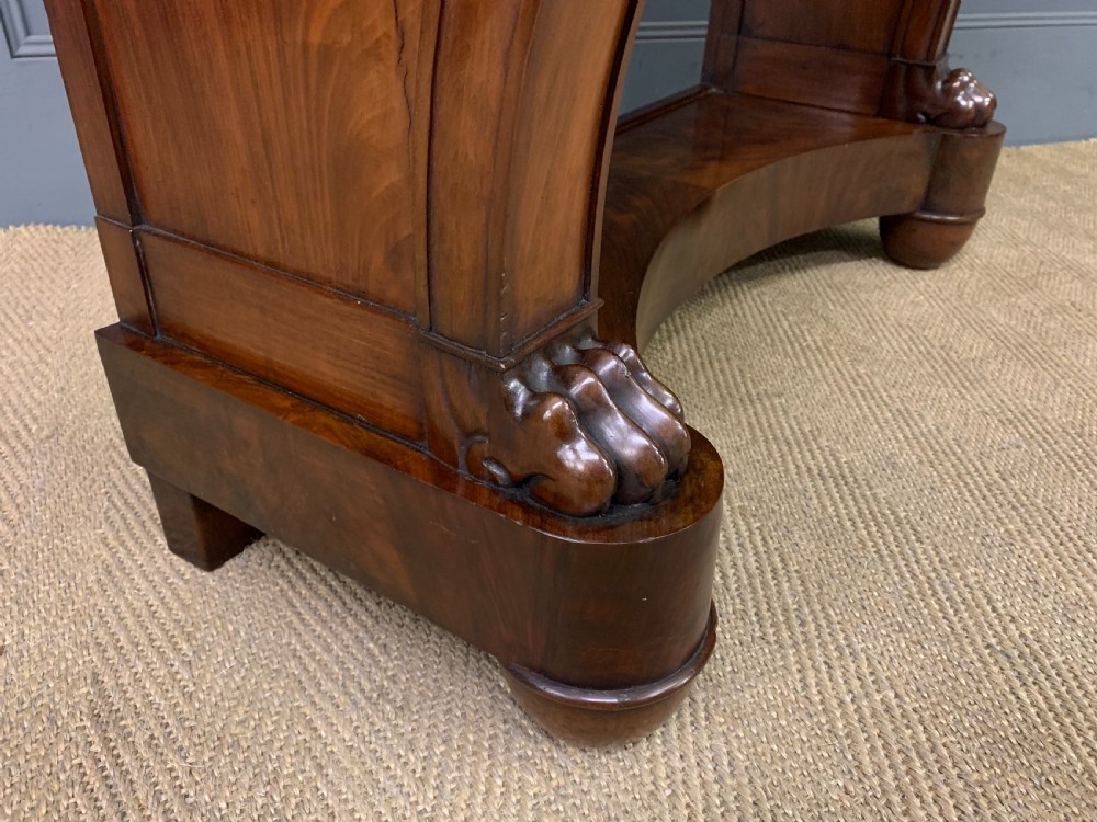 Regency Flame Mahogany Console Table View IX