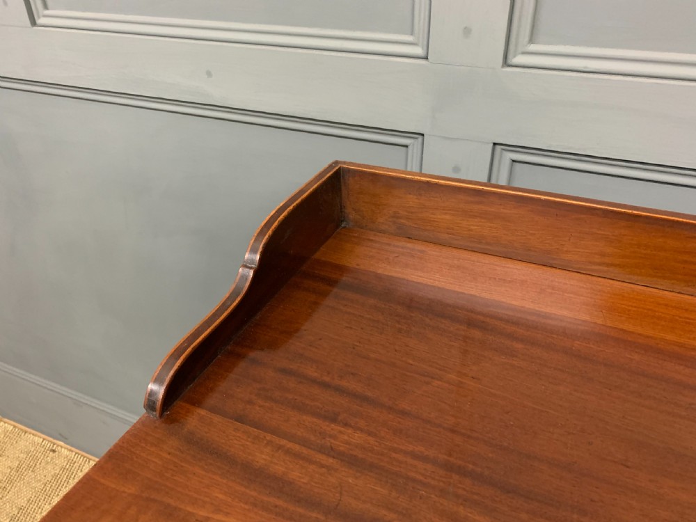 Inlaid Mahogany Serpentine fronted Serving Table View IX