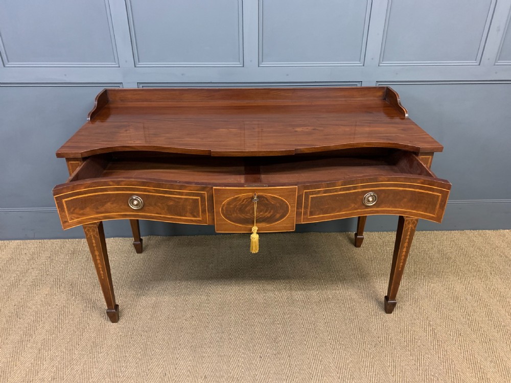 Inlaid Mahogany Serpentine fronted Serving Table View X