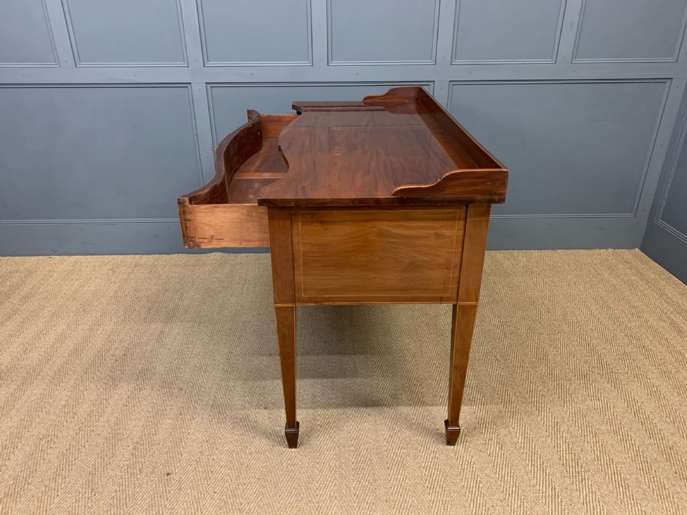 Inlaid Mahogany Serpentine fronted Serving Table View XV