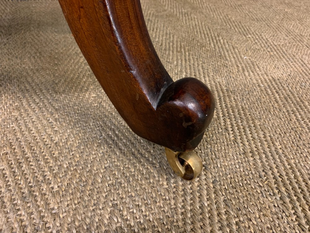 Victorian Leather Upholstered Revolving Desk Chair View XIII