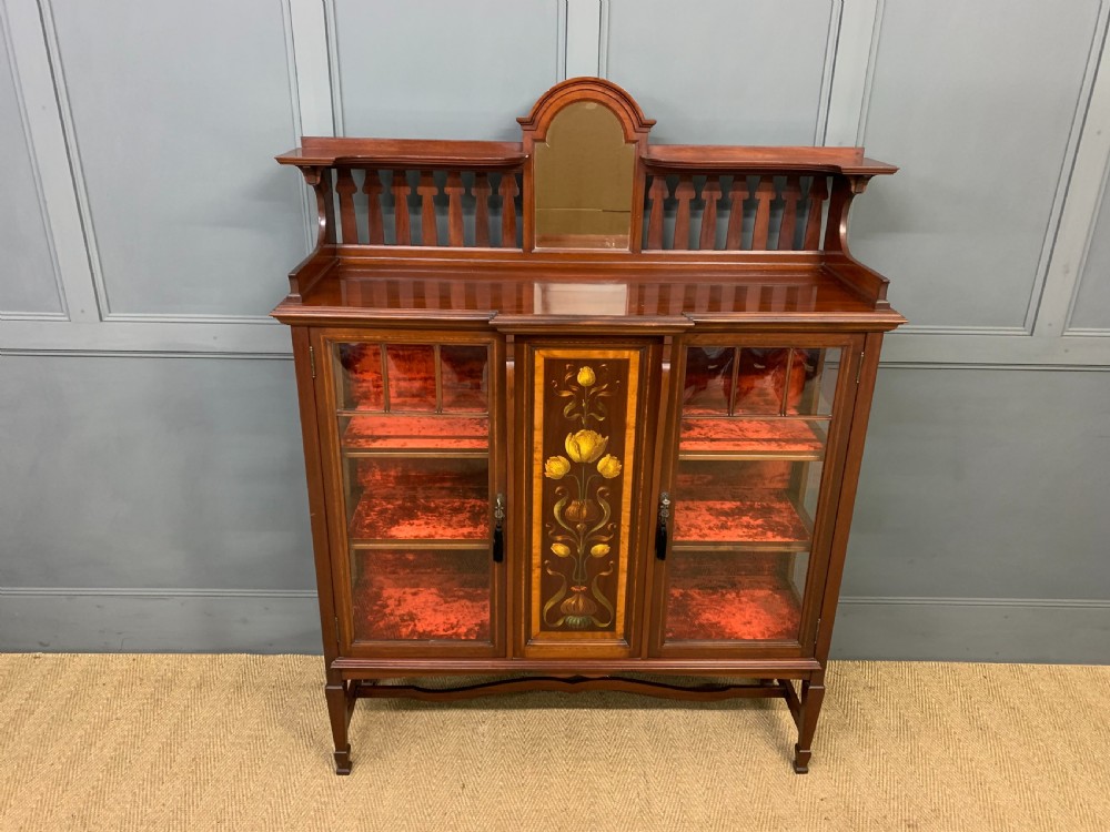 Shapland and Petter Mahogany Display Cabinet View II