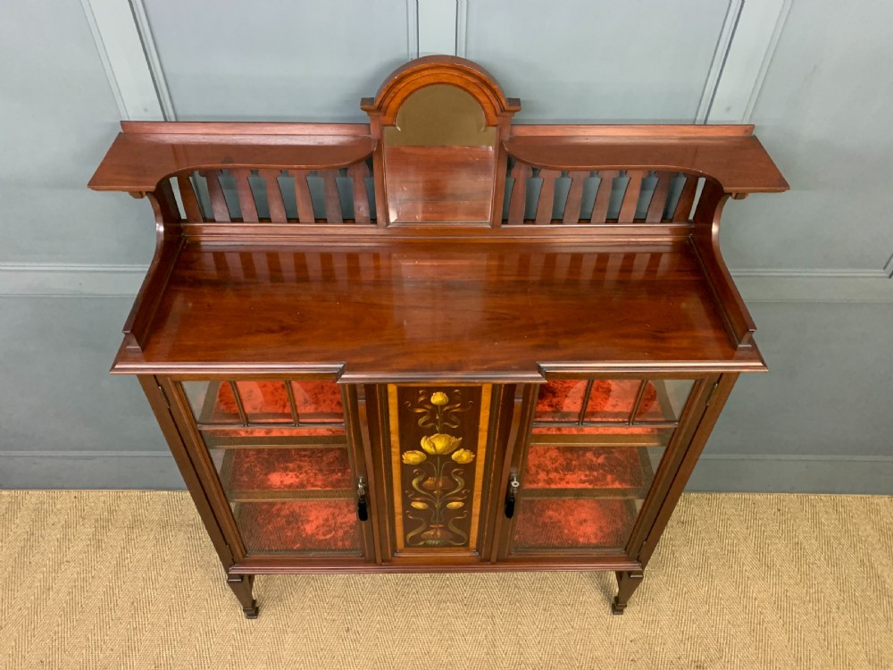 Shapland and Petter Mahogany Display Cabinet View IV