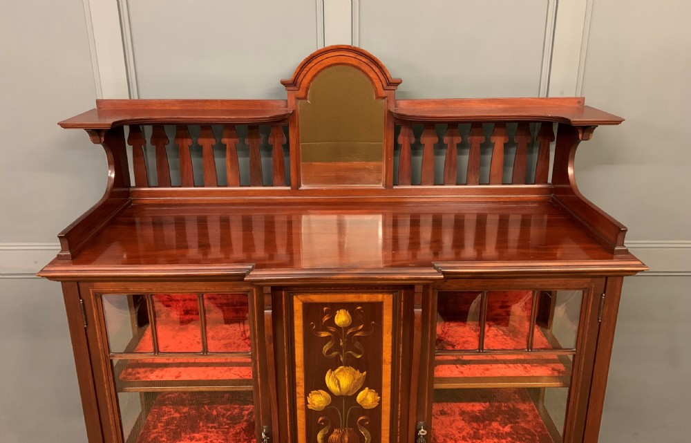 Shapland and Petter Mahogany Display Cabinet View V