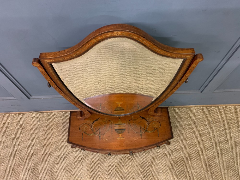 Inlaid Satinwood Dressing Table Mirror View VI