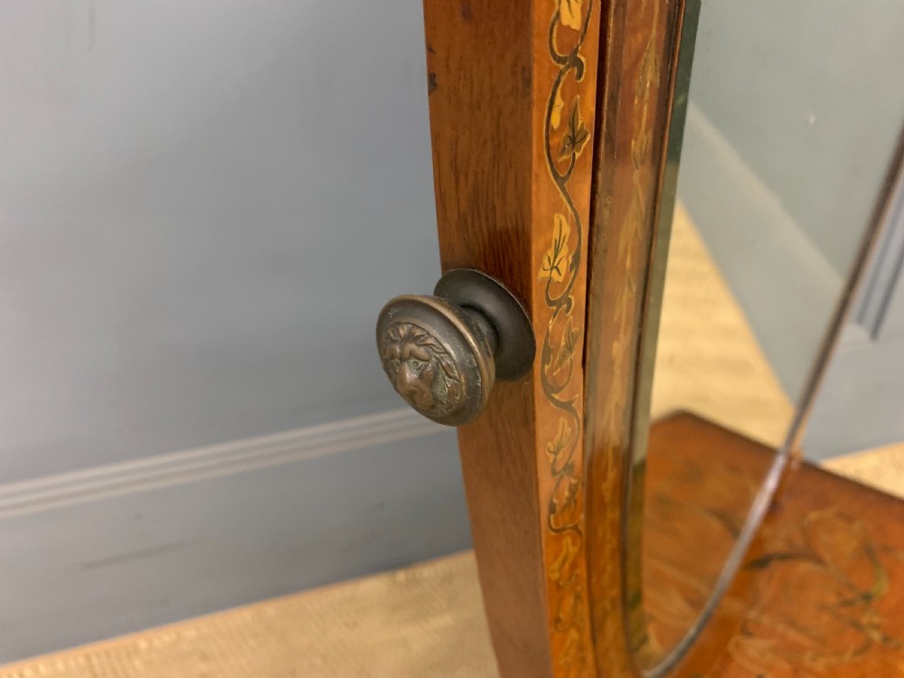 Inlaid Satinwood Dressing Table Mirror View XII