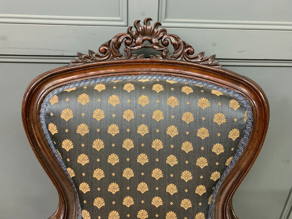 Pair of 19th Century French Rosewood Armchairs View VIII