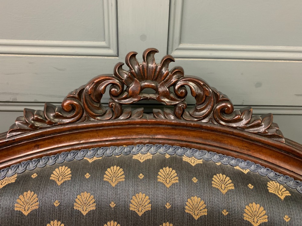 Pair of 19th Century French Rosewood Armchairs View IX