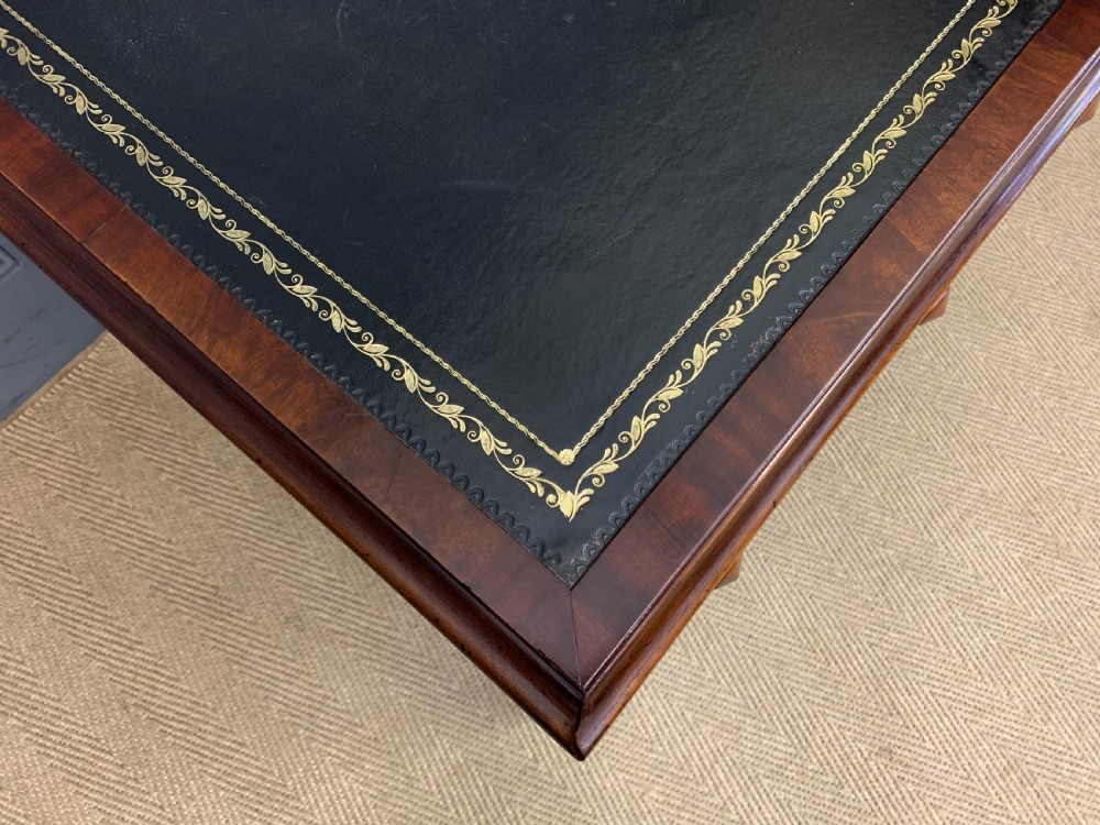 Early Victorian Mahogany Pedestal Desk View VI