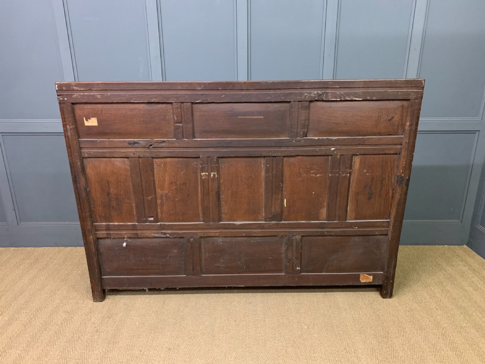 Large 18th Century Carved Oak Settle View XVI