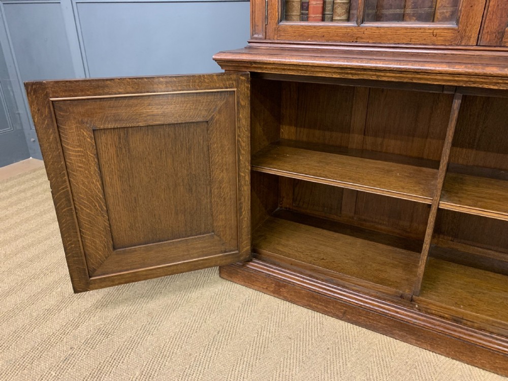 Oak Glazed Bookcase View X