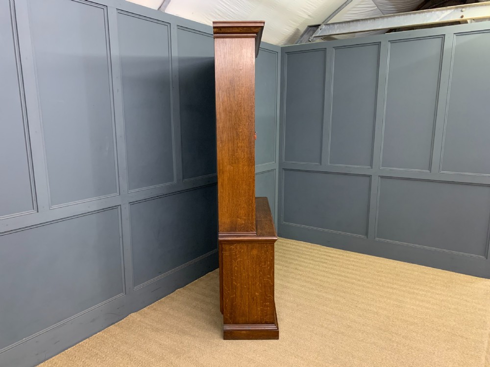 Oak Glazed Bookcase View XIII