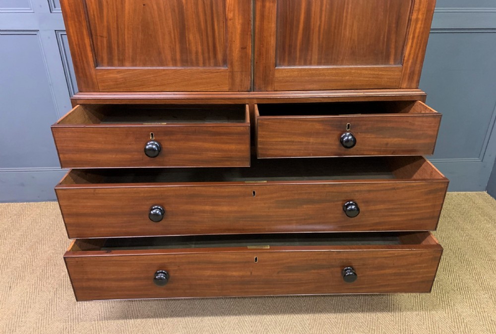 George IV Mahogany Linen Press by Gillows View IX