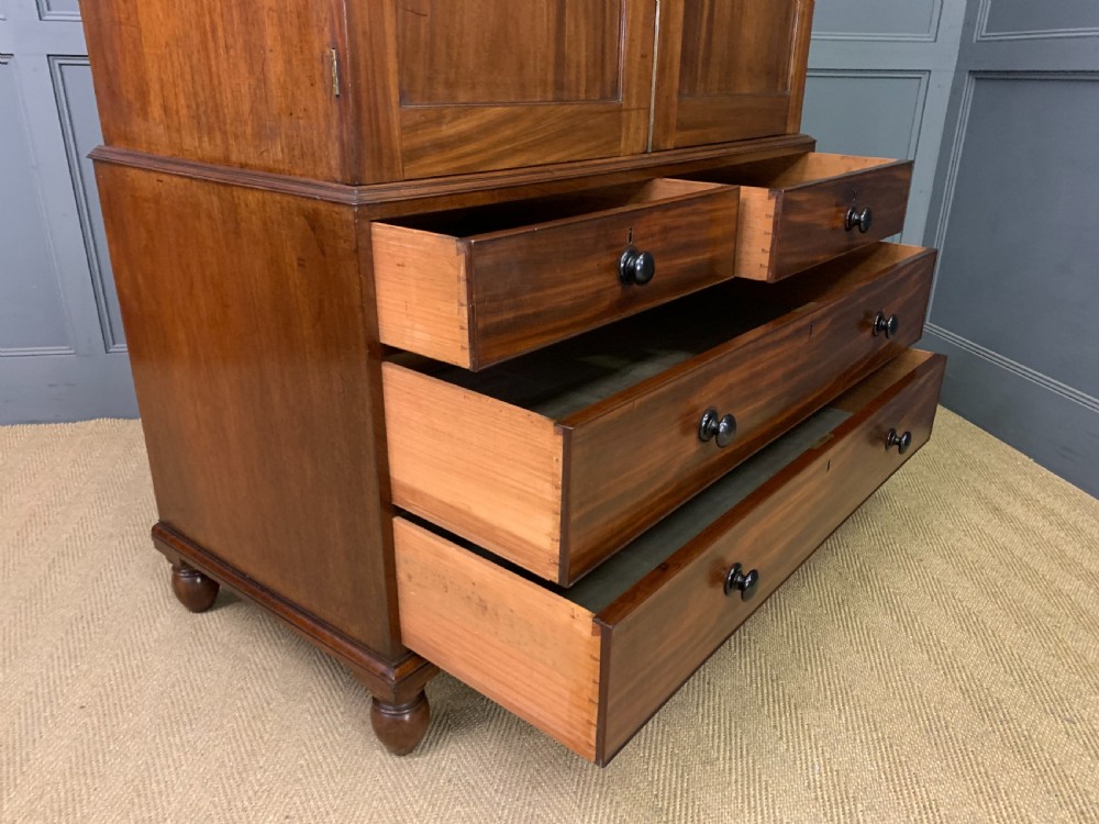 George IV Mahogany Linen Press by Gillows View XV
