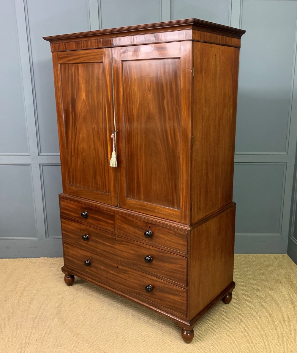 George IV Mahogany Linen Press by Gillows View XVII