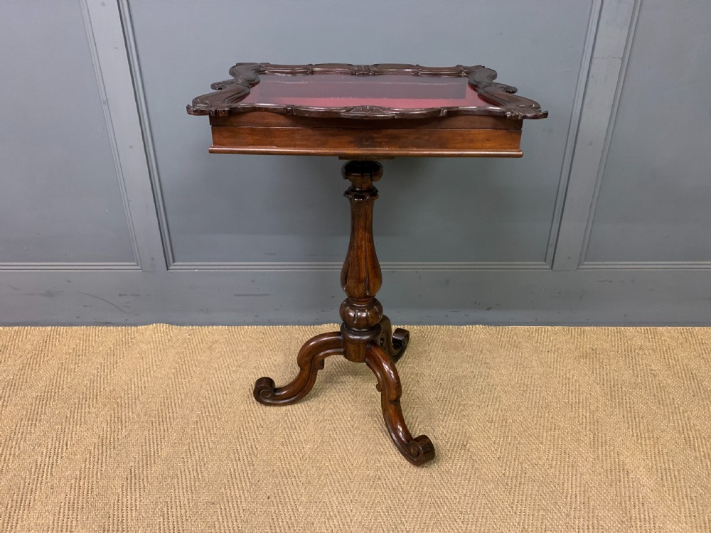 Victorian Rosewood Bijouterie Table View II
