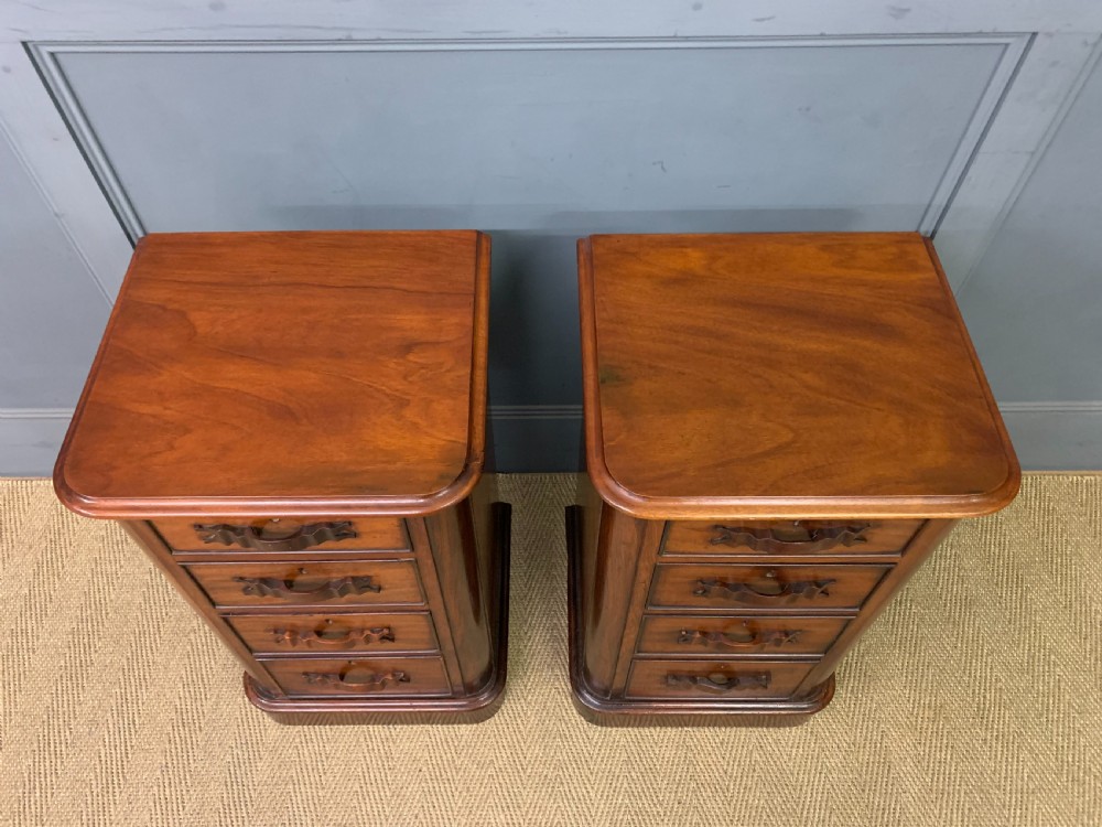 Pair of Victorian Mahogany Bedside Chests View III