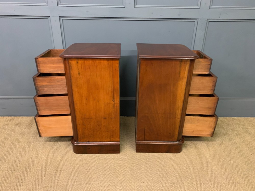 Pair of Victorian Mahogany Bedside Chests View VI