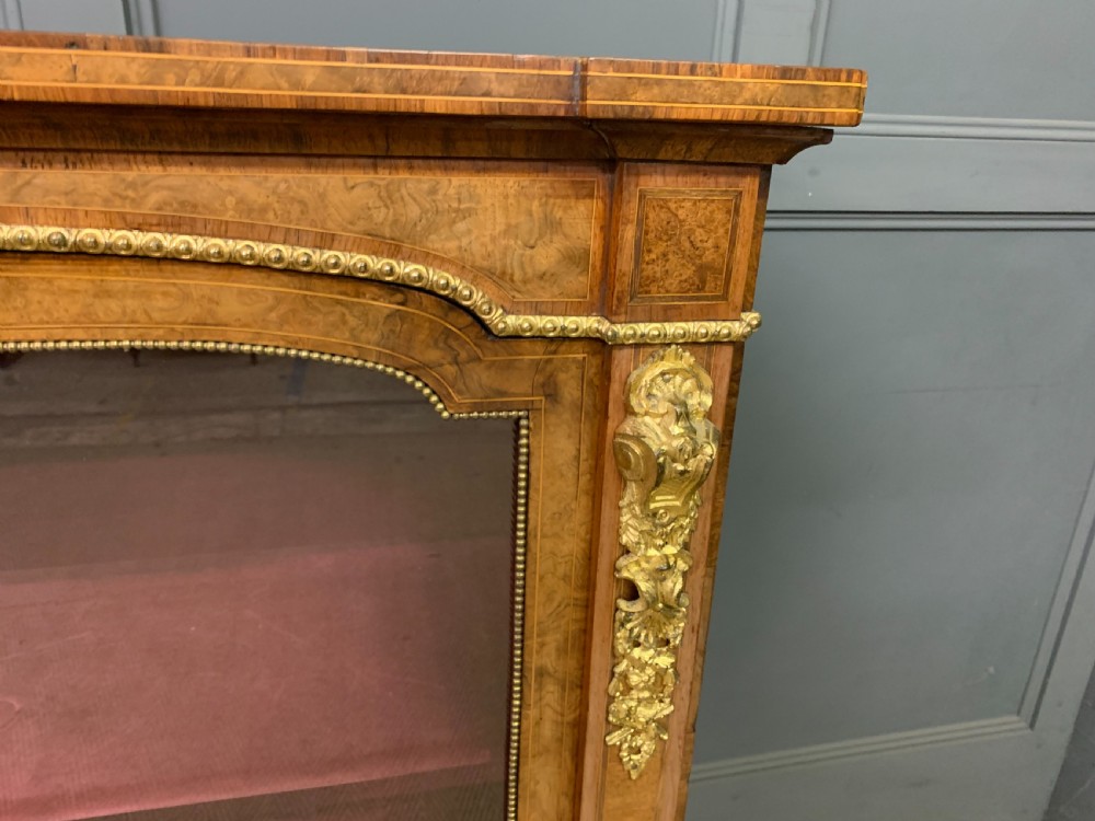 Victorian Burr Walnut Side Cabinet View VI