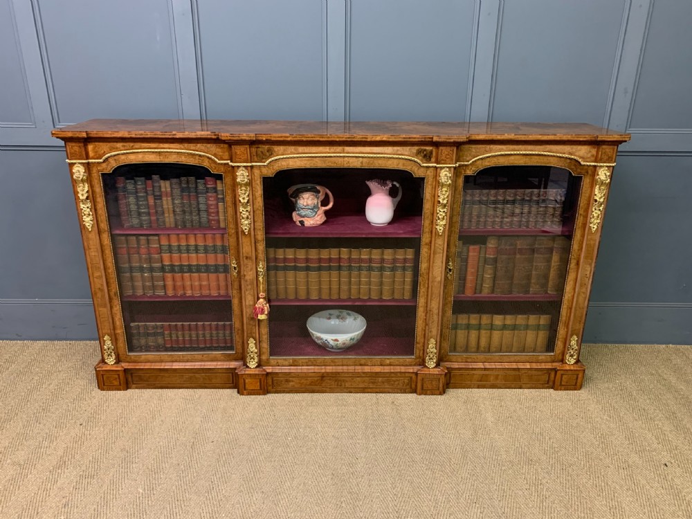 Victorian Burr Walnut Side Cabinet View XX