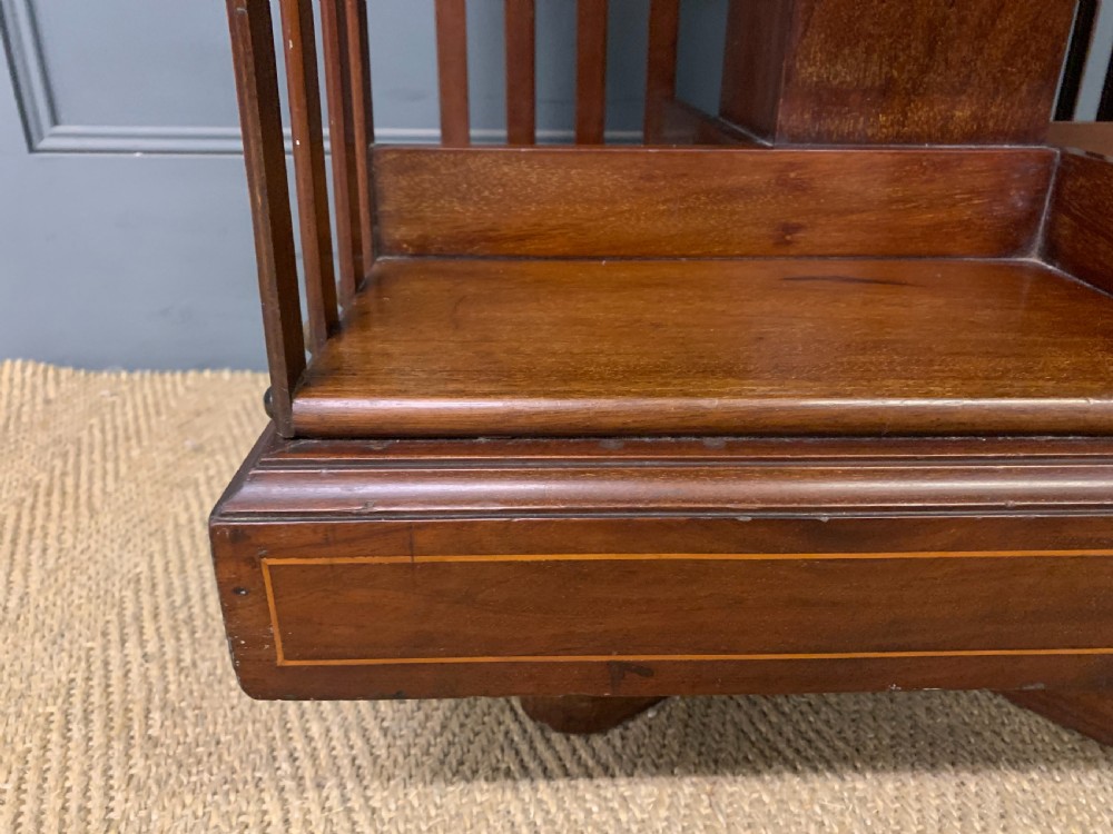 Inlaid Mahogany Revolving Bookcase View V