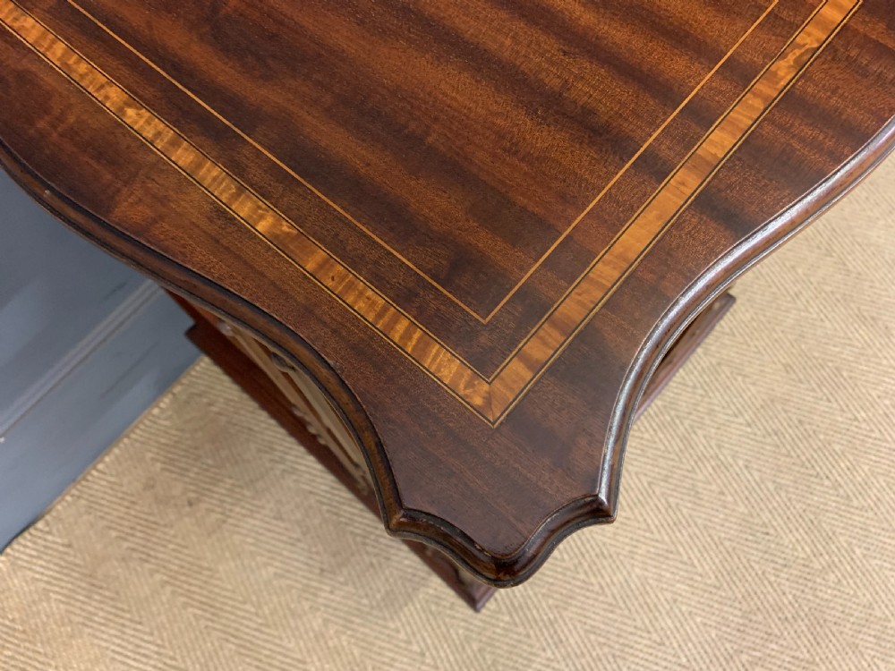 Inlaid Mahogany Revolving Bookcase View VI