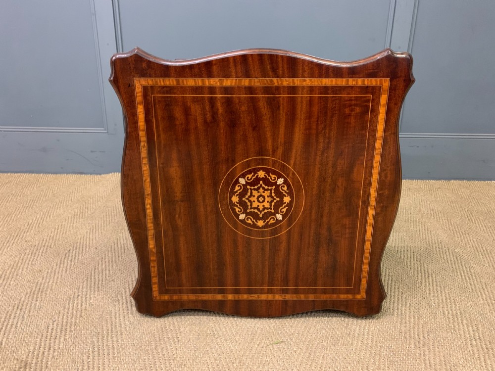 Inlaid Mahogany Revolving Bookcase View X
