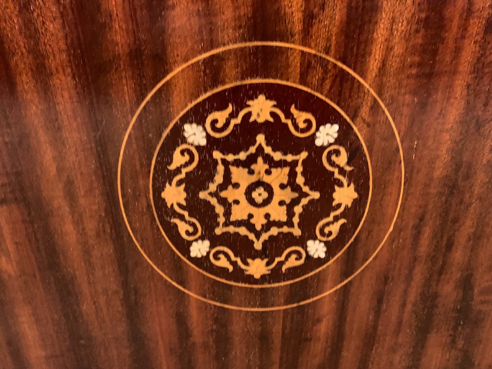 Inlaid Mahogany Revolving Bookcase View XI