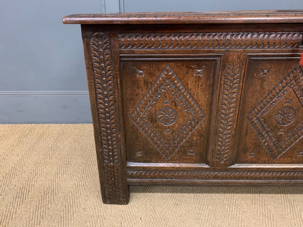 17th Century Oak Coffer View V