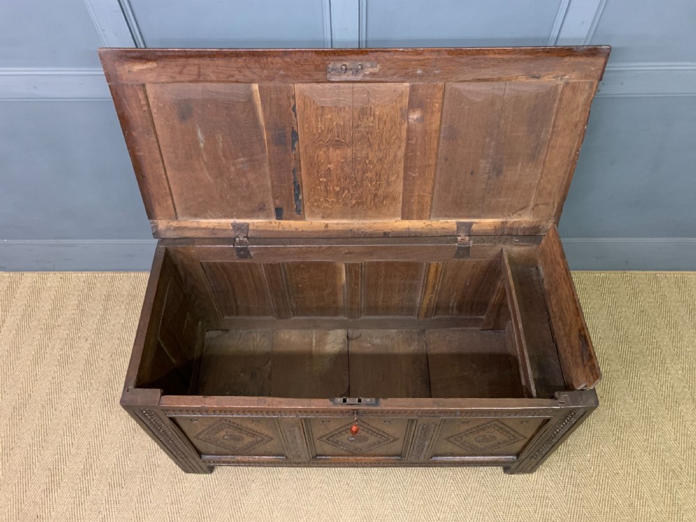 17th Century Oak Coffer View XVII