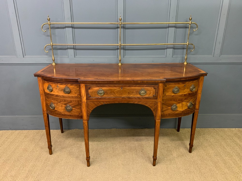 George III Inlaid Mahogany Sideboard