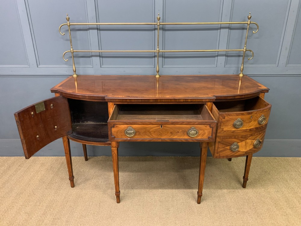 George III Inlaid Mahogany Sideboard View IX