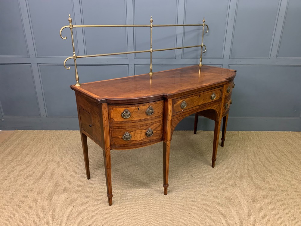 George III Inlaid Mahogany Sideboard View X