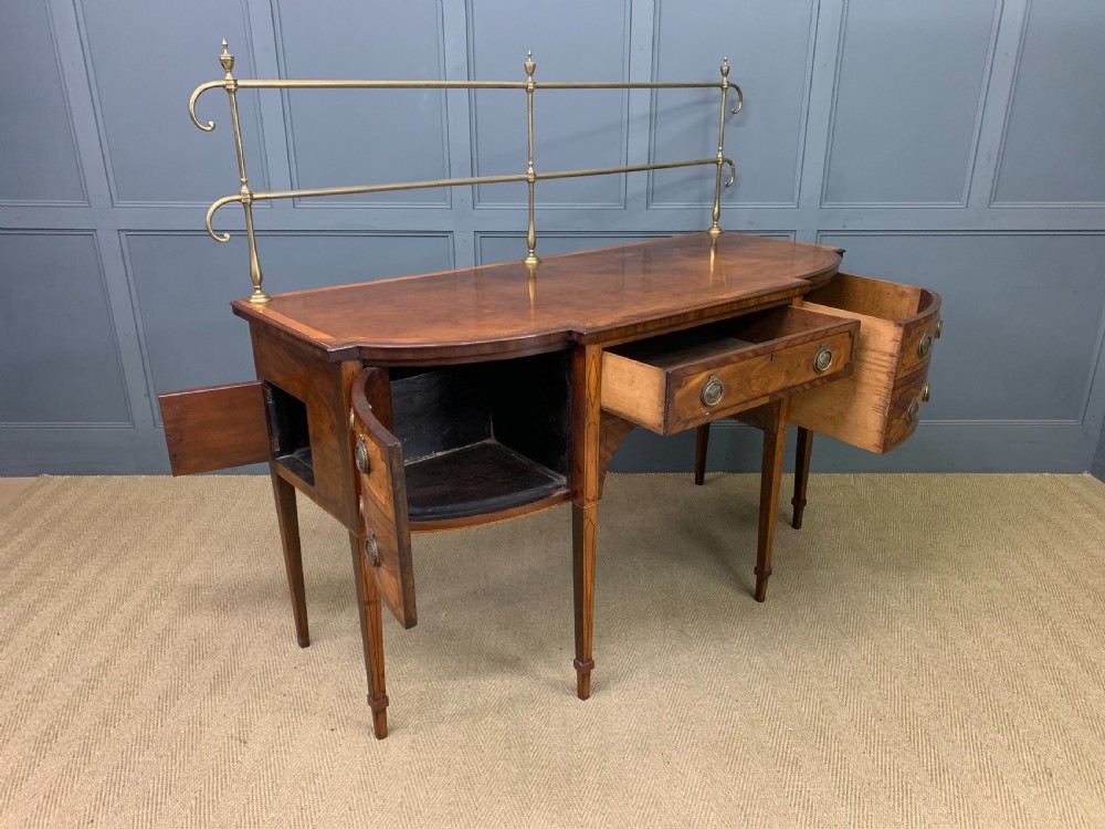 George III Inlaid Mahogany Sideboard View XIV