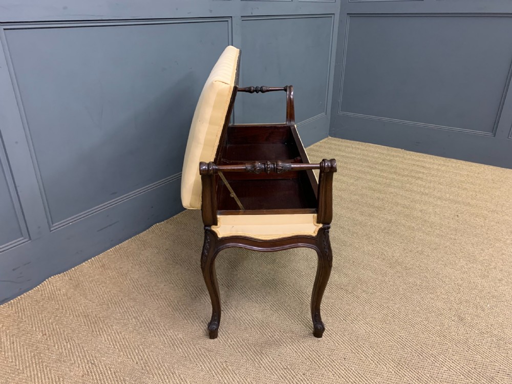 Mahogany Piano Duet Stool View VIII
