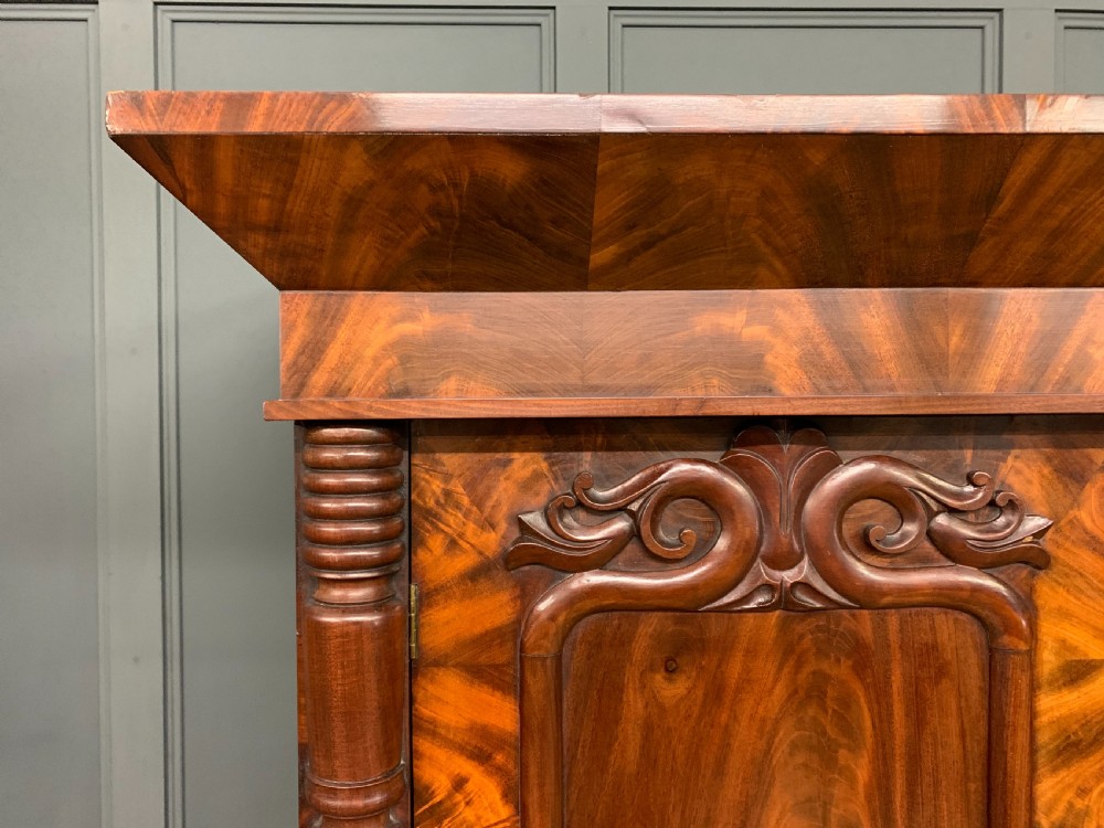 William IV Flame Mahogany Wardrobe View III