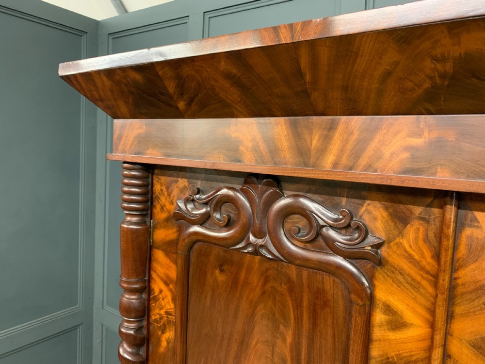 William IV Flame Mahogany Wardrobe View VI