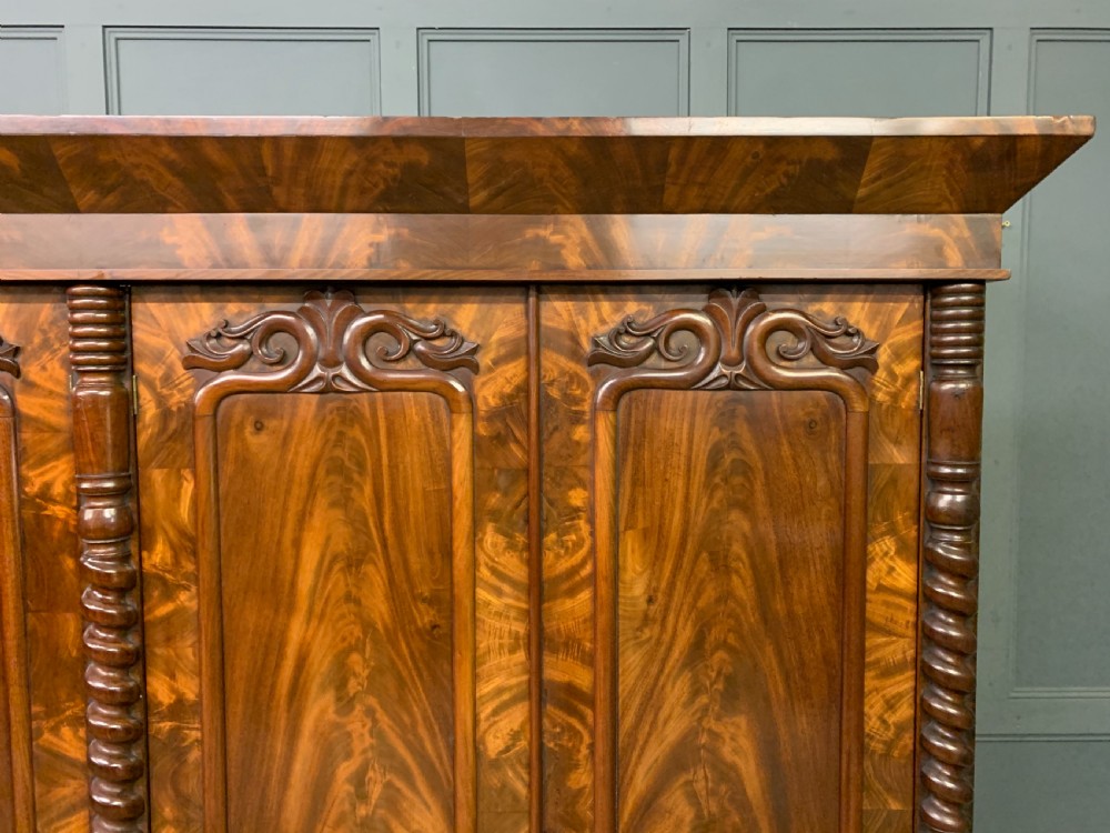 William IV Flame Mahogany Wardrobe View VIII