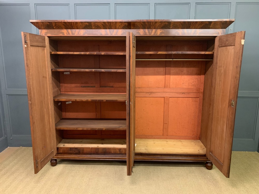 William IV Flame Mahogany Wardrobe View XII