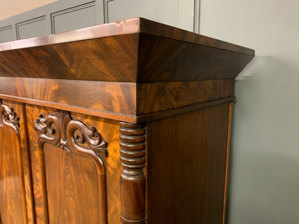 William IV Flame Mahogany Wardrobe View XIX