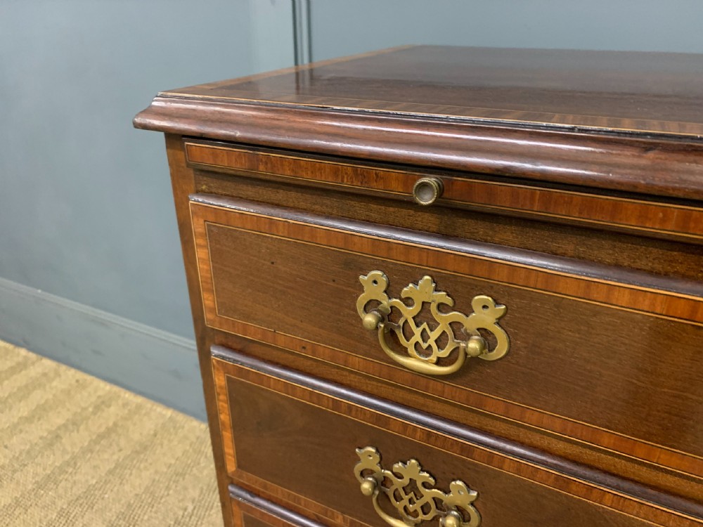 Inlaid Mahogany Georgian Bachelors Chest of Drawers View IV