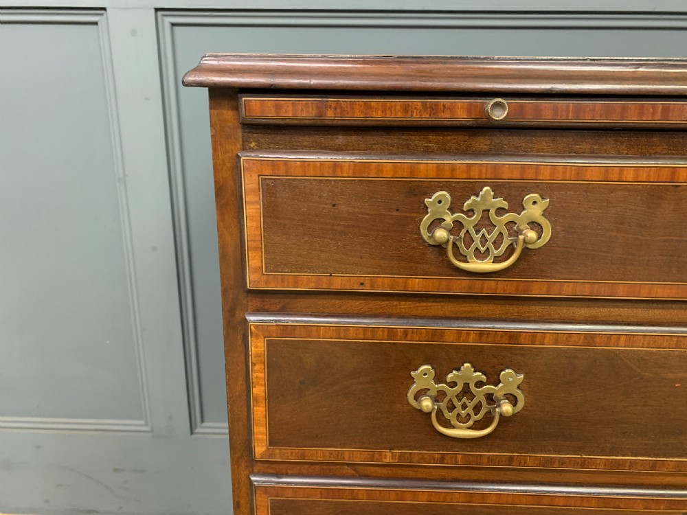 Inlaid Mahogany Georgian Bachelors Chest of Drawers View V